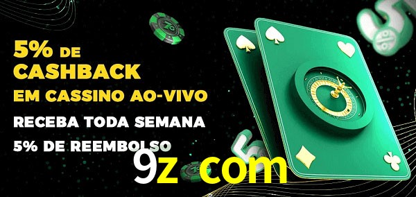 Promoções do cassino ao Vivo 9z com